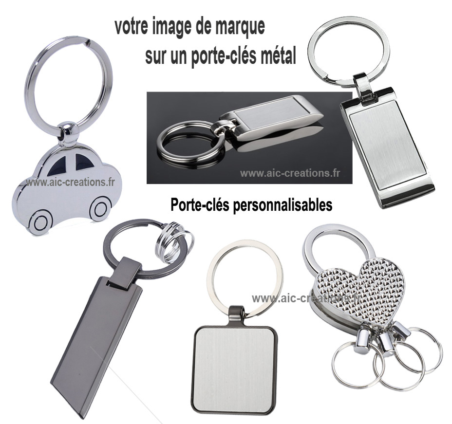 fabricant de porte-cles personnalisables en metal, porte-clés publicitaires, cadeaux d'affaires, objets publicitaires