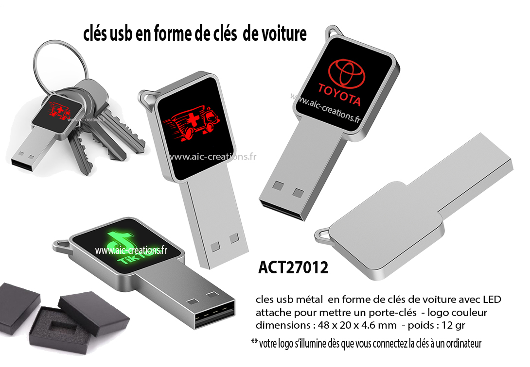 Clé USB publicitaire avec votre logo - Original en forme de clé