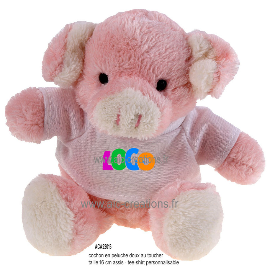 Peluche cochon nettoyeur d'écran publicitaire personnalisé