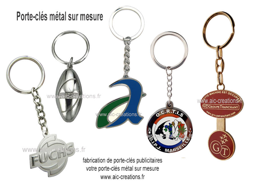 Porte-clé métal personalisé  FIA : fabricant porte-clé en métal