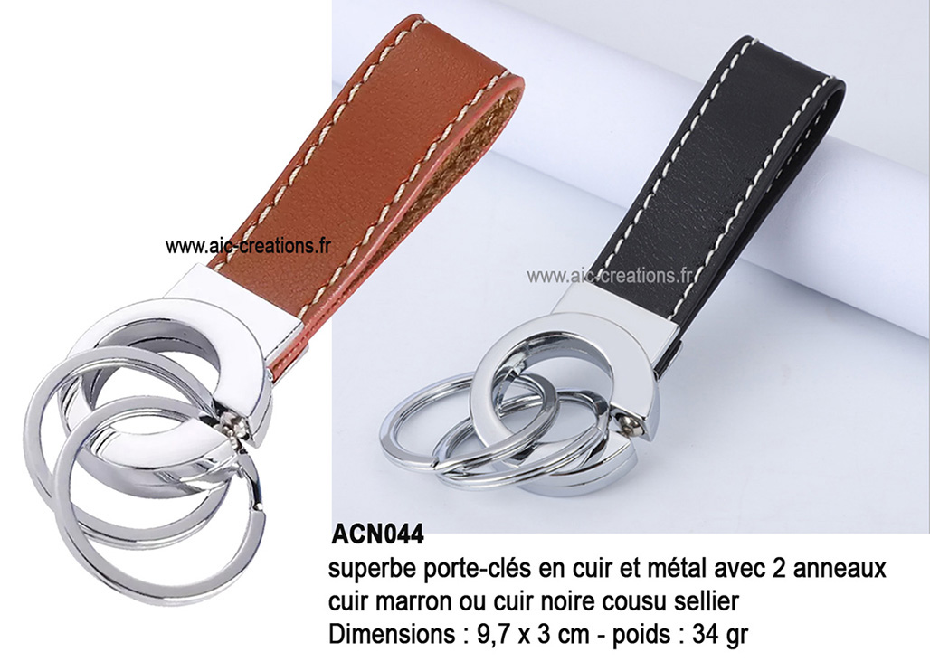 porte-cles en cuir et metal haute qualité, cadeaux d'affaires, VIP, porte-clés pubicitaires en cuir,  démarquez vous 