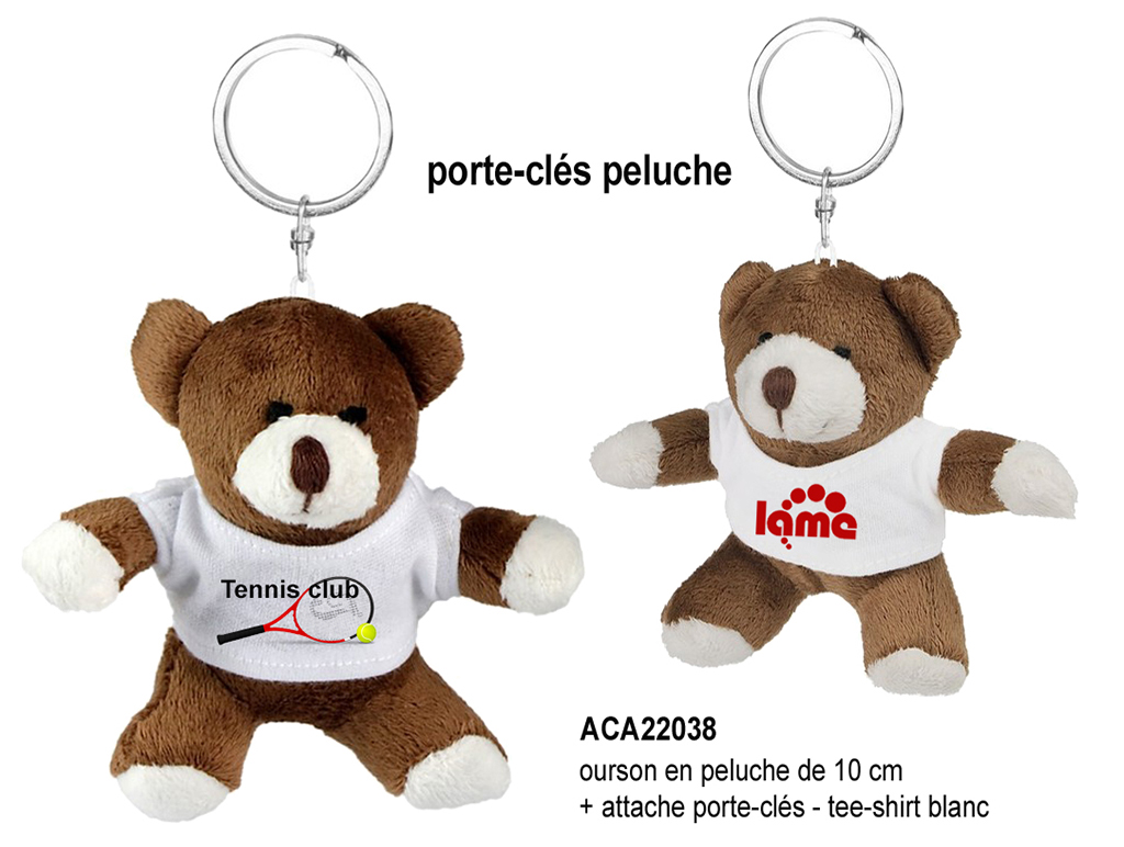 Peluche Renne de Noël - Hauteur 20 cm - Tee-shirt sublimable