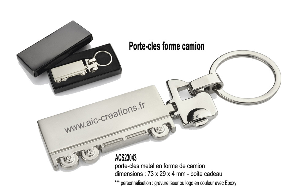 Porte-Clés camion en métal Trucky